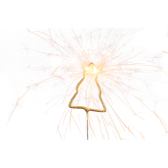 Wondercandle Mini mit Wondercard  - Baum, gold
