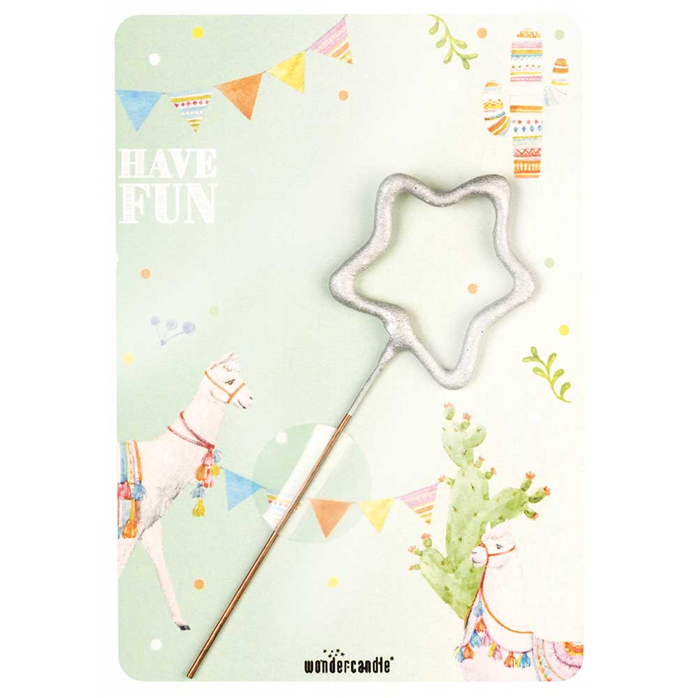 Wondercandle Mini mit Wondercard  - Stern, gold