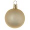Traditionelle Glaskugel - matt-gold #244