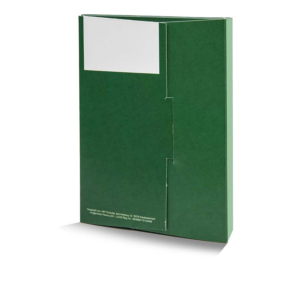 Backförmchen mit Rezeptblock Komet - in weihnachtlicher Mappe (mit 2c-Logoeindruck)