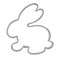 Backförmchen Single-Pack - Ostern - Hase 2 4/0-c