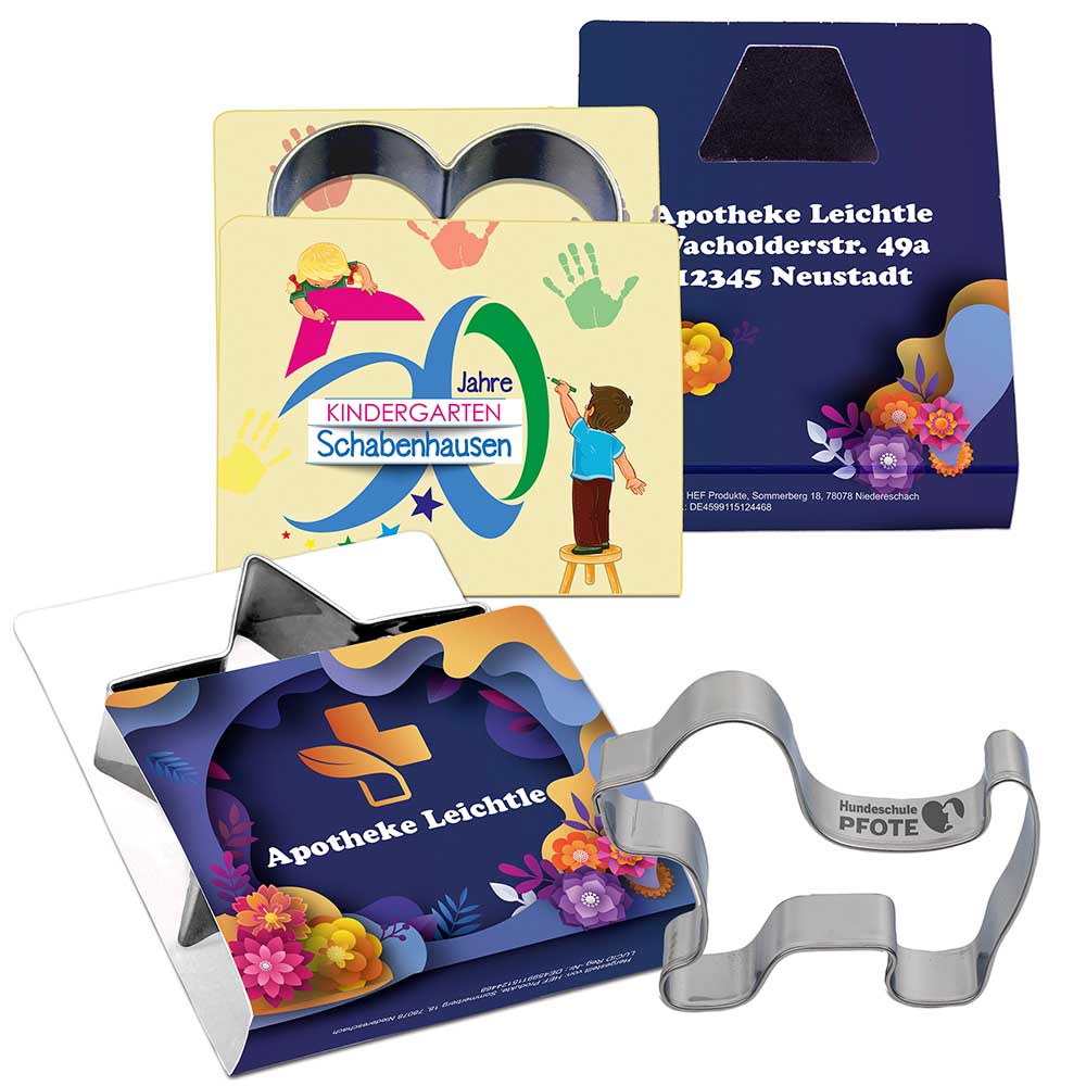 Backförmchen Single-Pack - Haustiere - Knochen 4/4-c, Lasergravur