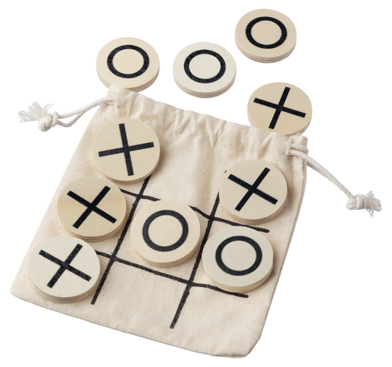 Natürliches Holz-Tic-Tac-Toe-Spiel Waltraud