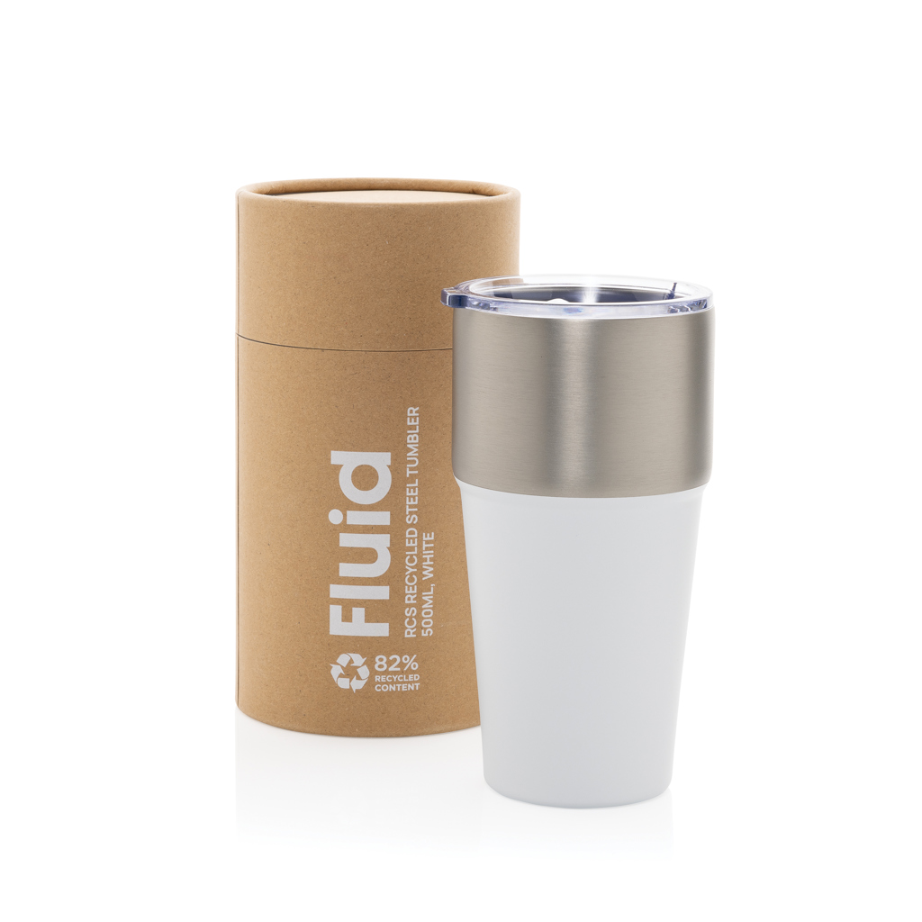 Fluid Becher aus RCS-zertifiziert recyceltem Stahl, 500ml