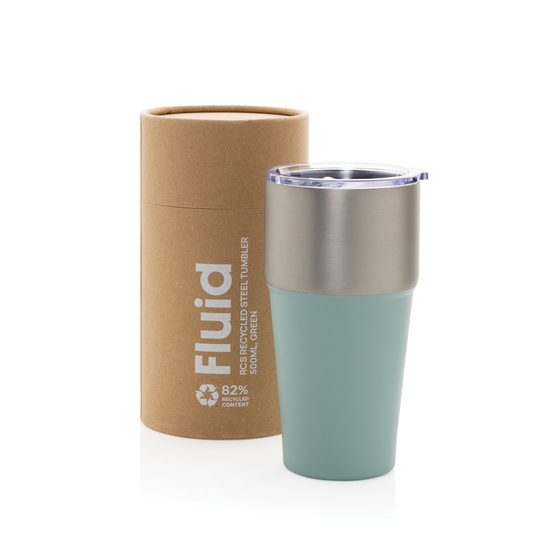 Fluid Becher aus RCS-zertifiziert recyceltem Stahl, 500ml