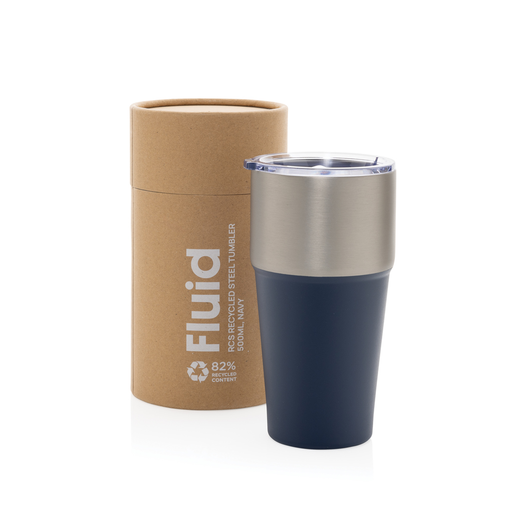 Fluid Becher aus RCS-zertifiziert recyceltem Stahl, 500ml