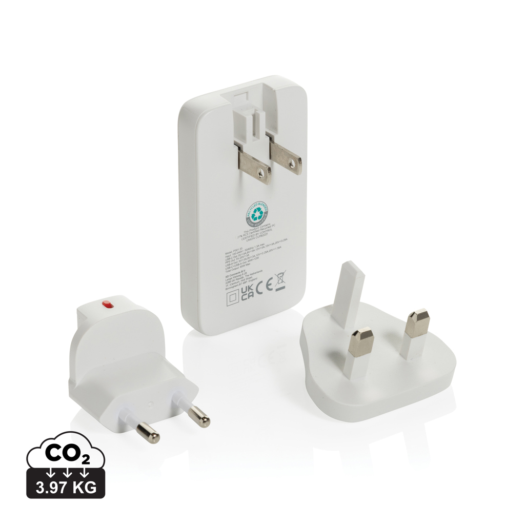 Fluxo flaches RCS 65W GaN-Ladegerät mit Stecker-Adaptern