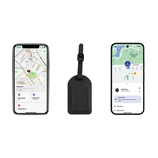 Globefind Dual RCS Gepäckanhänger mit weltweiter Ortung