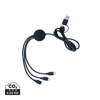 4-in-1 60W-Kabel aus RCS rec. TPE und recyceltem ABS