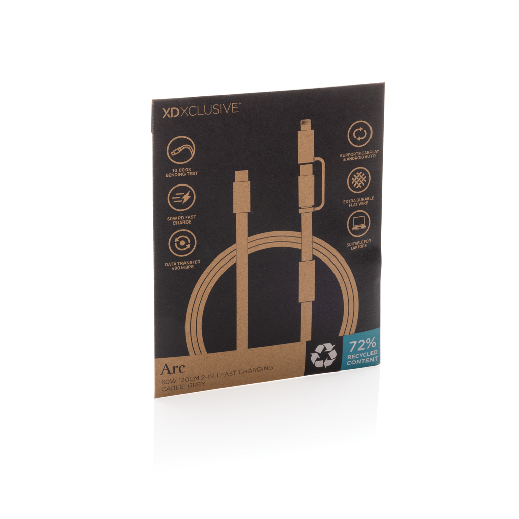 Arc RCS 60W 120cm 2-in-1 Schnellladekabel