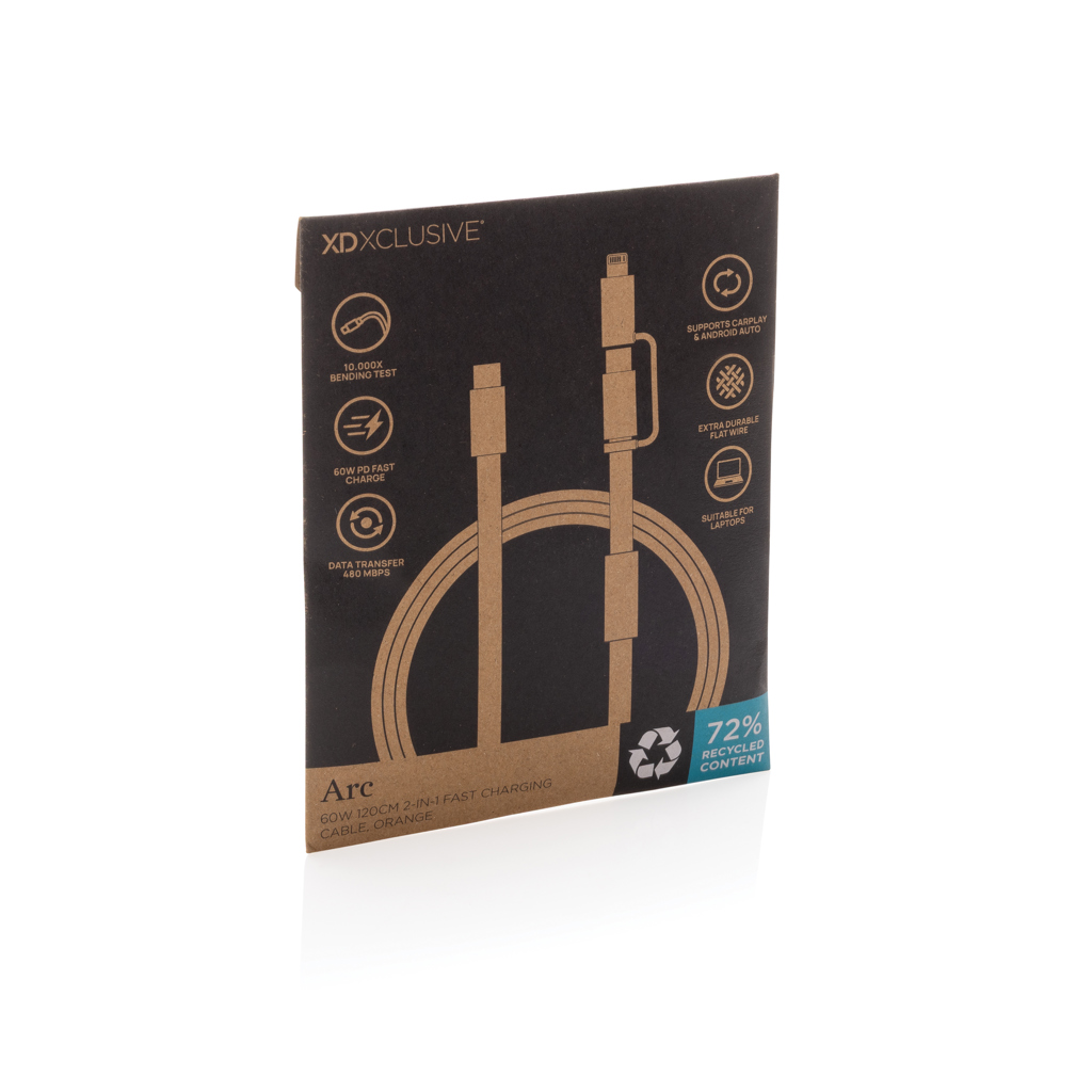 Arc RCS 60W 120cm 2-in-1 Schnellladekabel