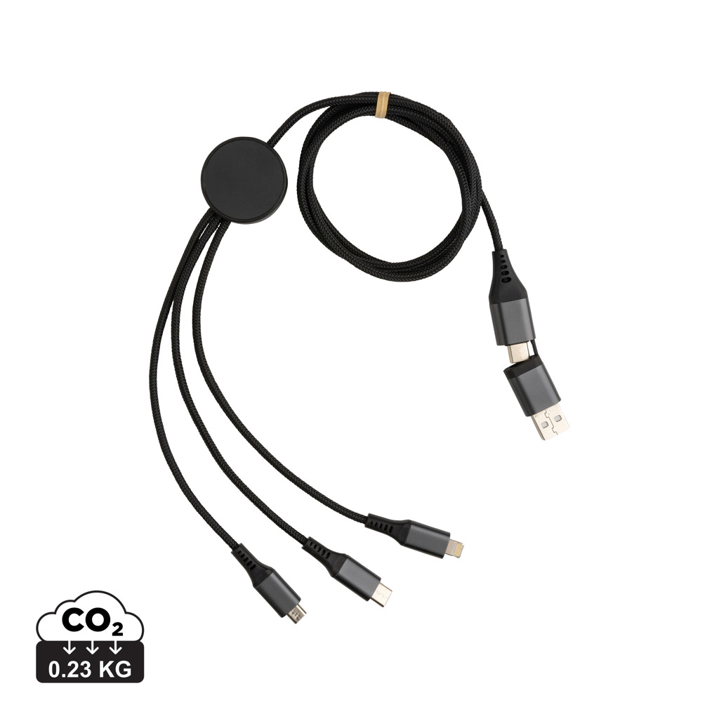 Terra 60W 120cm 6-in-1-Kabel aus RCS recyceltem Aluminium