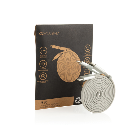Arc ultradünnes 60W 2-in-1 Magnetkabel