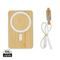 Zen 5000mAh 5W magnetische Bambus-Powerbank aus RCS rPlastik