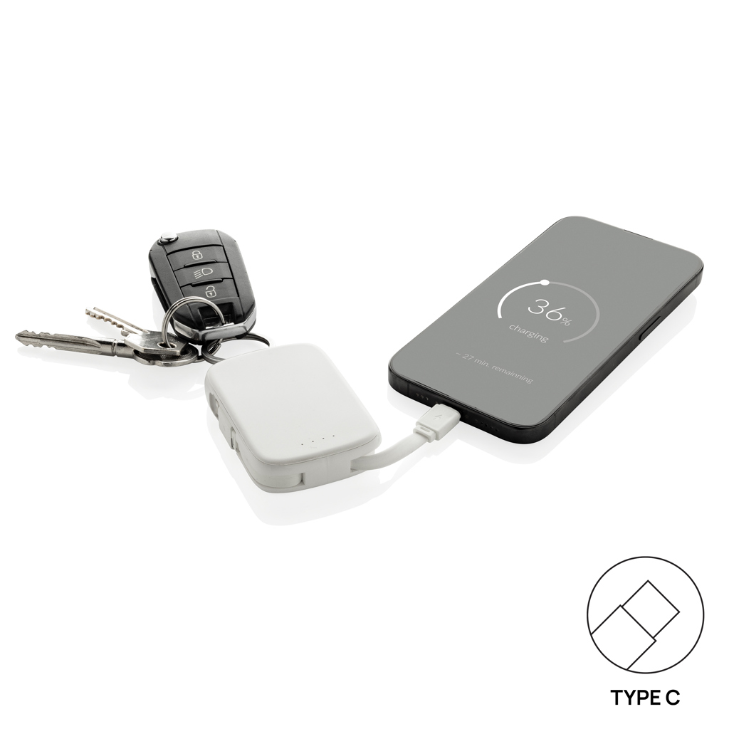 Nexo RCS Key-Chain-Powerbank 2.000mAh mit integr. Kabeln