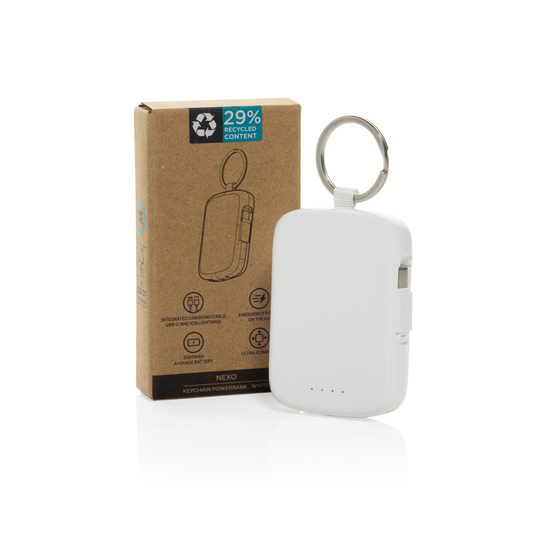 Nexo RCS Key-Chain-Powerbank 2.000mAh mit integr. Kabeln