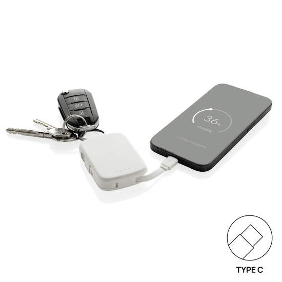 Nexo RCS Key-Chain-Powerbank 2.000mAh mit integr. Kabeln