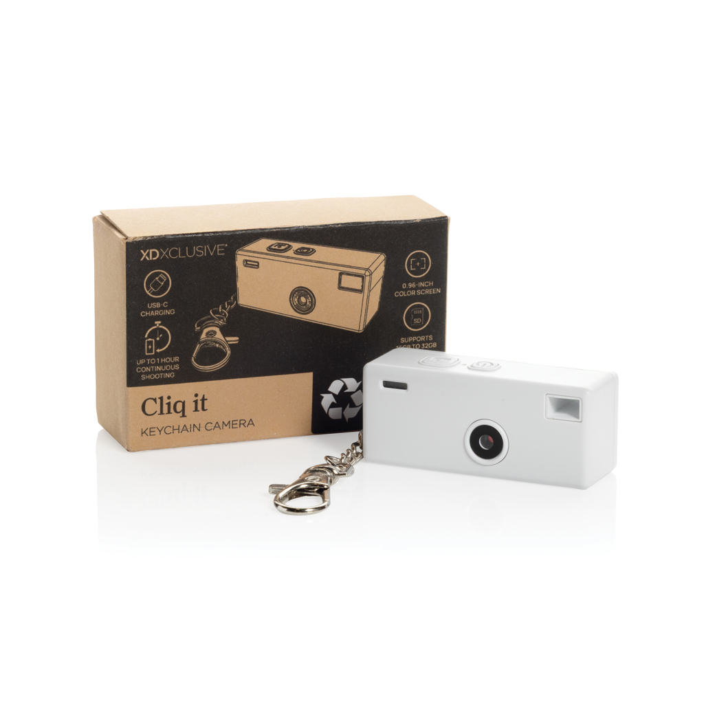 Cliq It Kamera-Schlüsselanhänger aus RCS recyceltem ABS