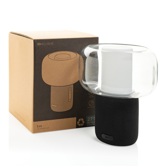 Lux 10W Lautsprecherlampe aus RCS recyceltem Kunststoff