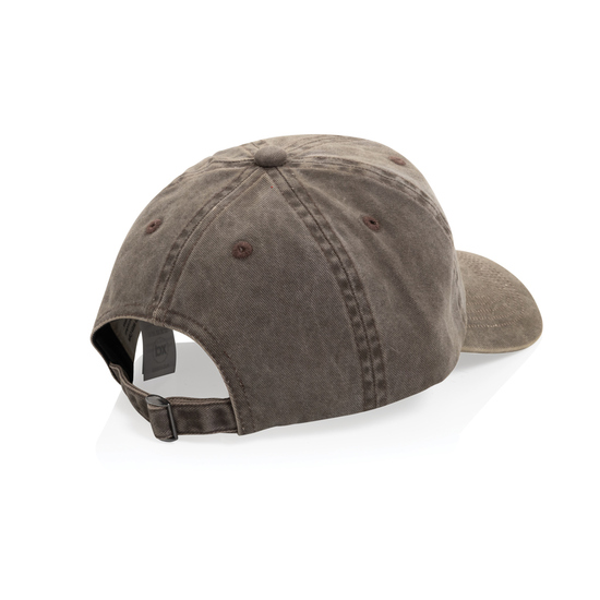 BEAU AWARE™ Washed 6-Panel Kappe aus 270gr/m² Baumwolltwill