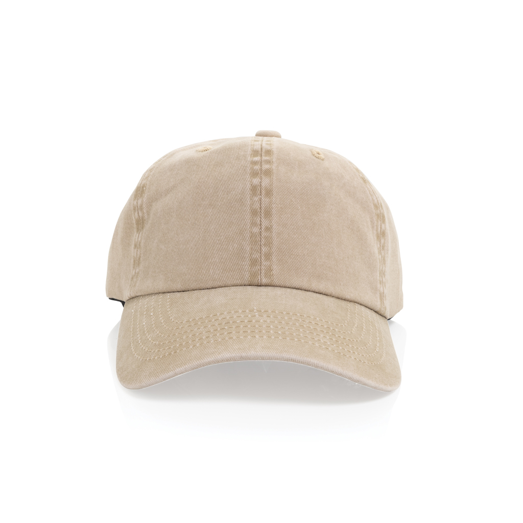 BEAU AWARE™ Washed 6-Panel Kappe aus 270gr/m² Baumwolltwill