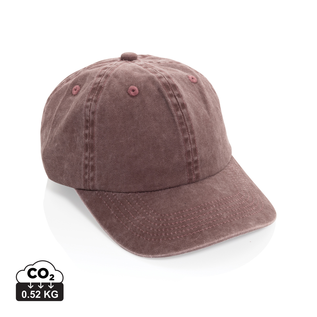 BEAU AWARE™ Washed 6-Panel Kappe aus 270gr/m² Baumwolltwill