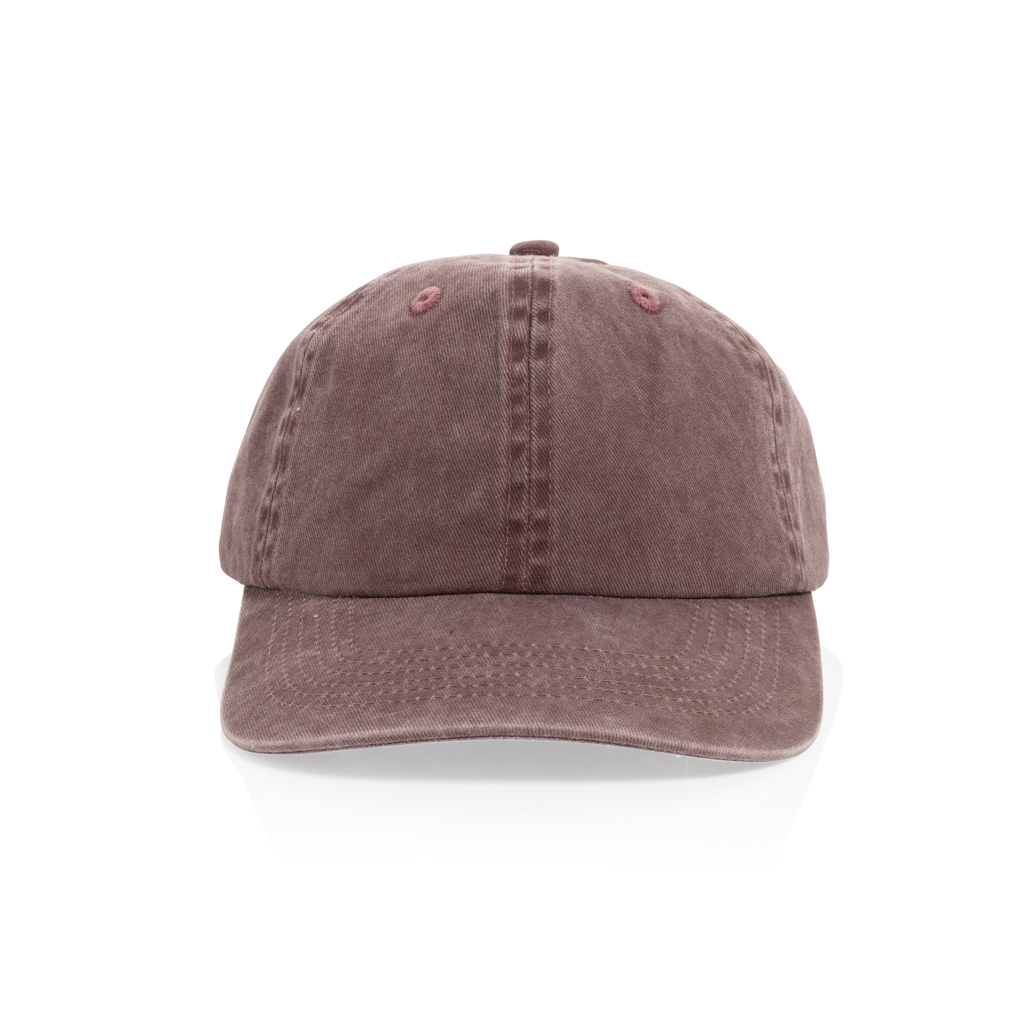 BEAU AWARE™ Washed 6-Panel Kappe aus 270gr/m² Baumwolltwill