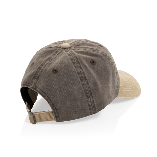 BEAU AWARE™ Two-Tone 6-Panel-Cap aus washed Cotton-Twill