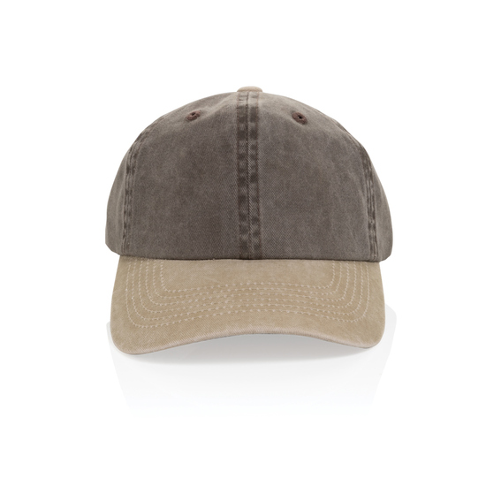 BEAU AWARE™ Two-Tone 6-Panel-Cap aus washed Cotton-Twill