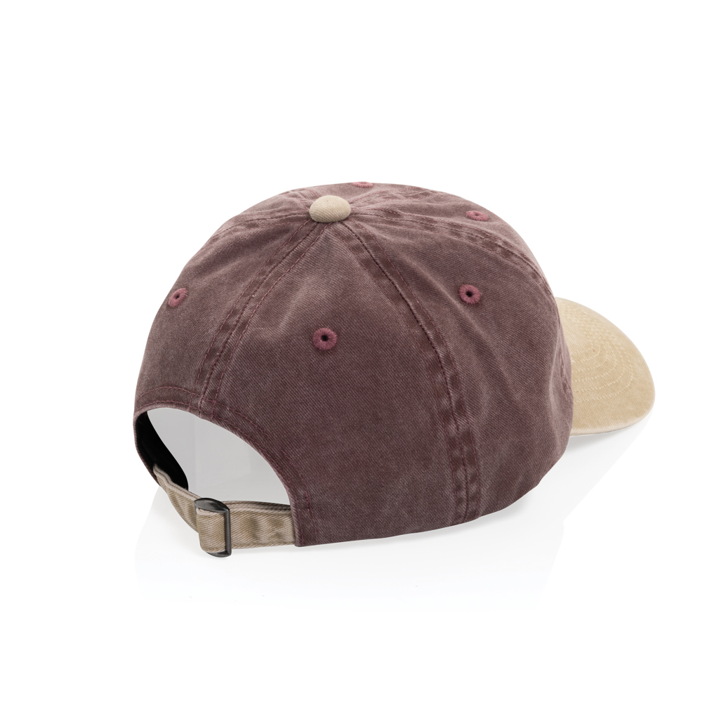 BEAU AWARE™ Two-Tone 6-Panel-Cap aus washed Cotton-Twill