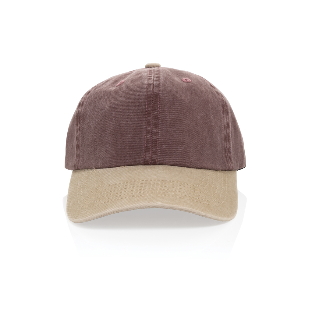 BEAU AWARE™ Two-Tone 6-Panel-Cap aus washed Cotton-Twill