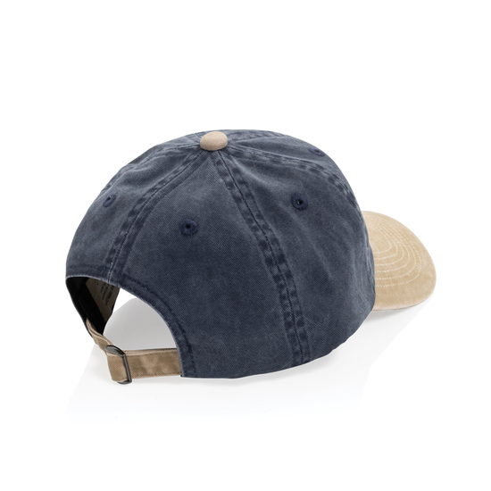 BEAU AWARE™ Two-Tone 6-Panel-Cap aus washed Cotton-Twill