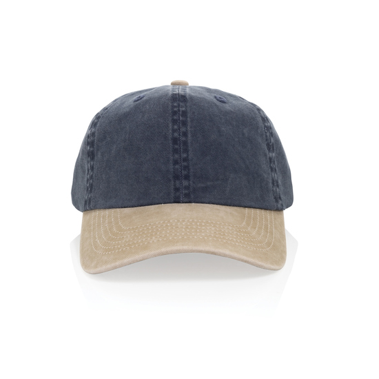 BEAU AWARE™ Two-Tone 6-Panel-Cap aus washed Cotton-Twill