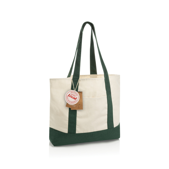 SHOP LOCAL AWARE™ Tasche aus recycelter Baumwolle, 350g/m²