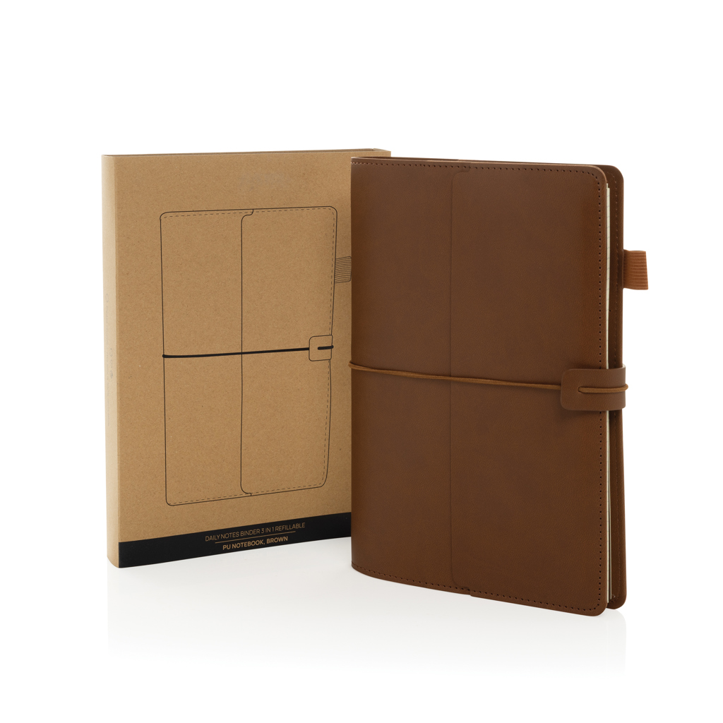 Daily Notes Binder 3-in-1 PU-Notizbuch zum Nachfüllen