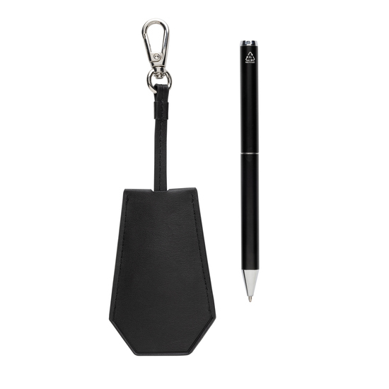 Swiss Peak Tula RCS-zertif. rPET-PU-Key-Chain- & Stift-Set
