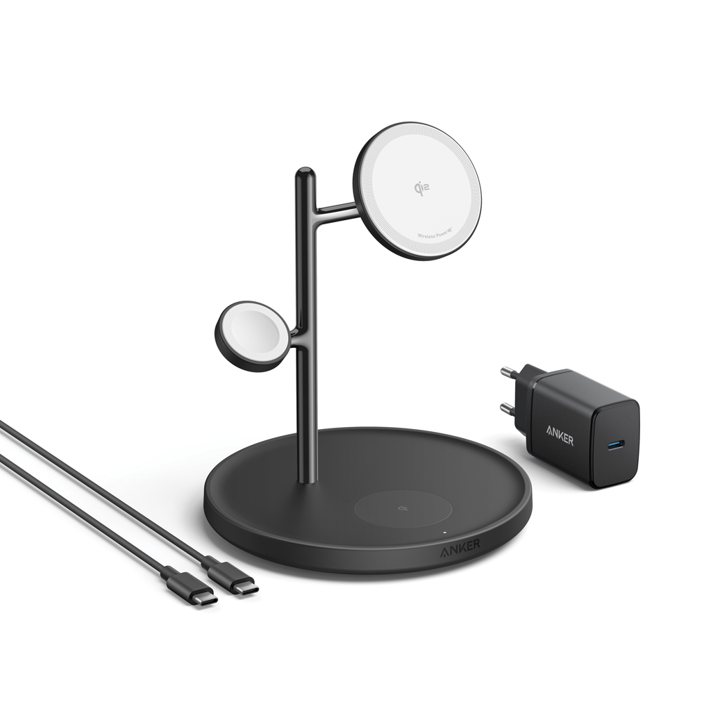Anker MagGo Kabellose Ladestation (3-in-1 Ständer)