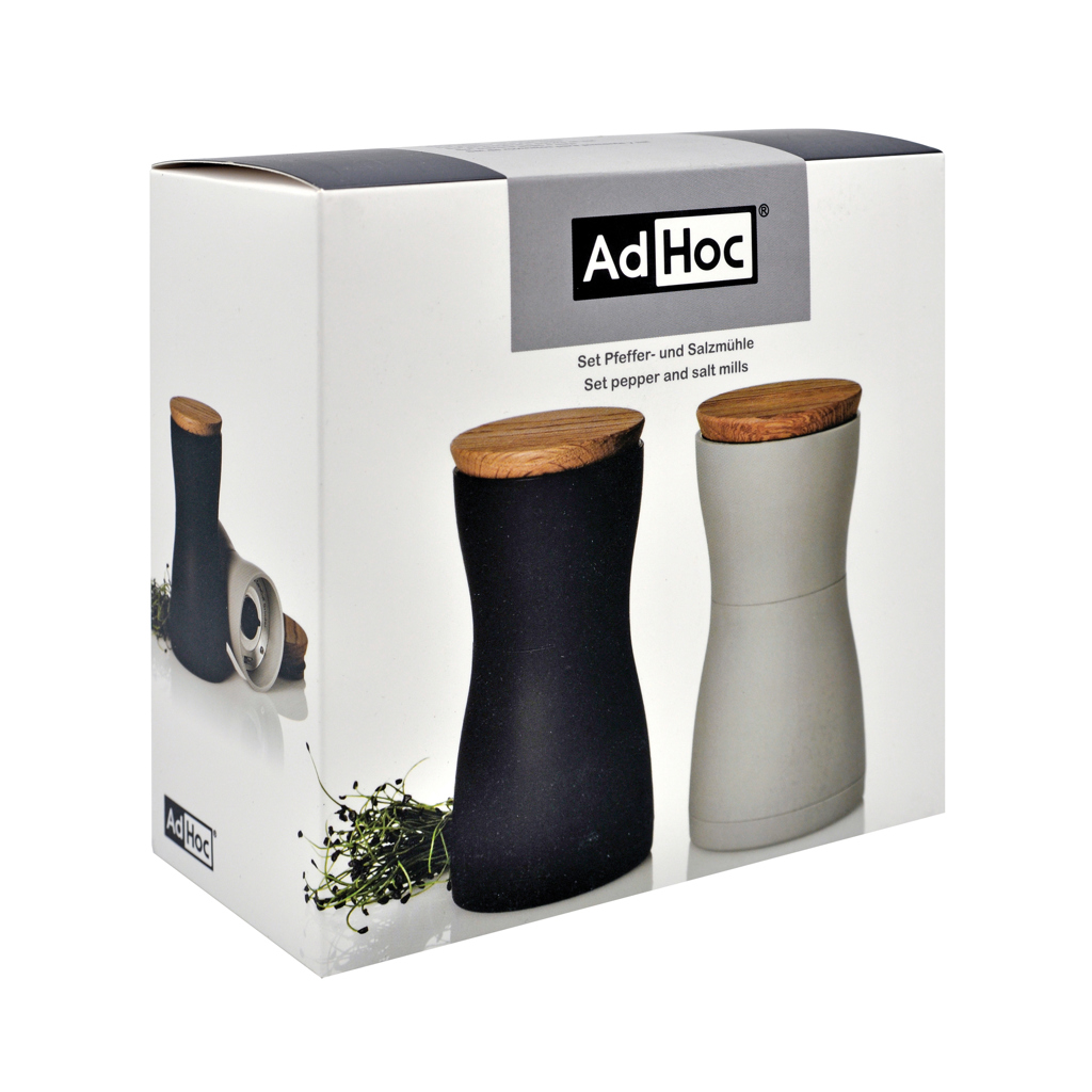 AdHoc Twin Salz- und Pfeffermühlen-Set