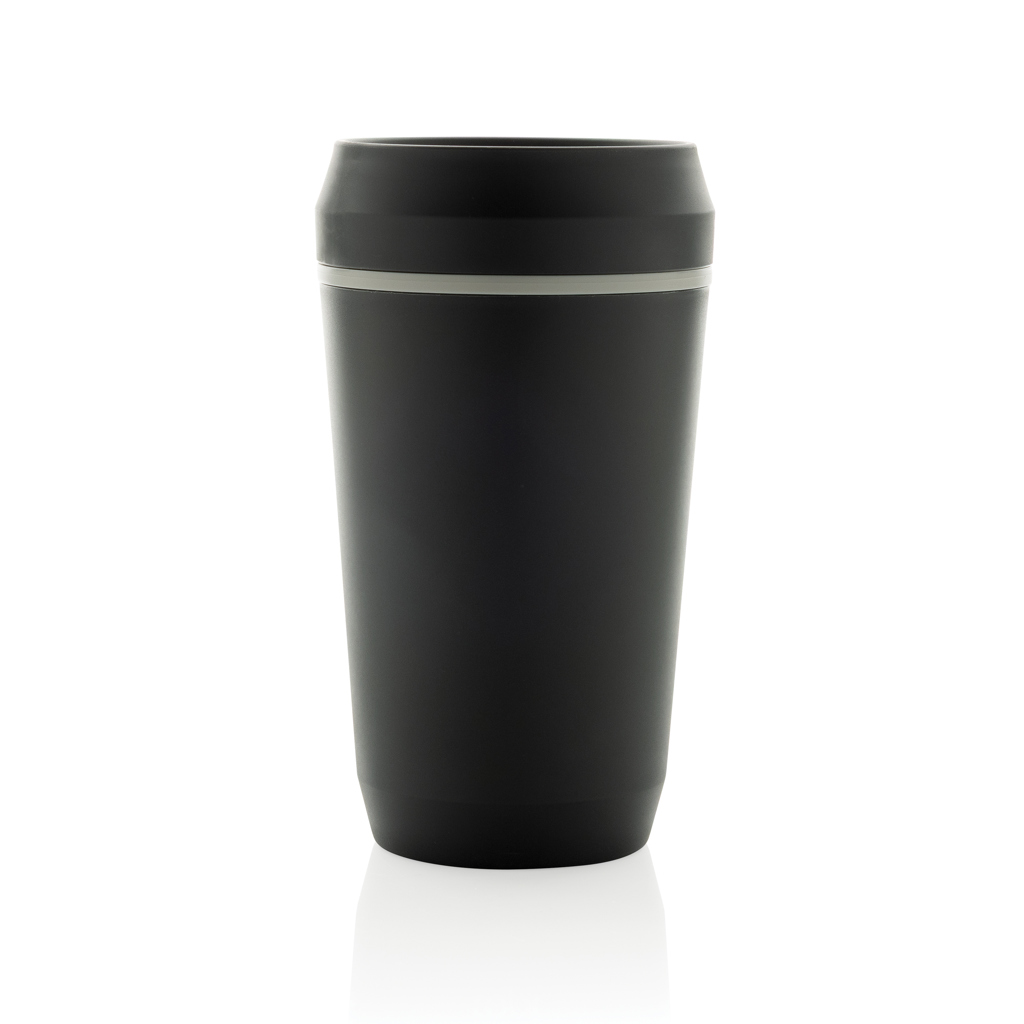 Topl-Becher aus rec. Kunststoff mit 360-Grad-Deckel 354ml