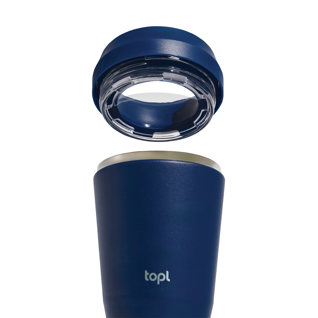 Topl-Trinkbecher aus rec. Stahl mit 360-Grad-Deckel 354ml