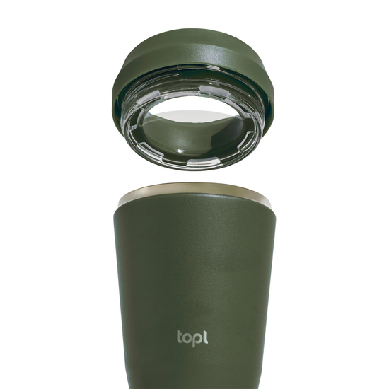 Topl-Trinkbecher aus rec. Stahl mit 360-Grad-Deckel 354ml