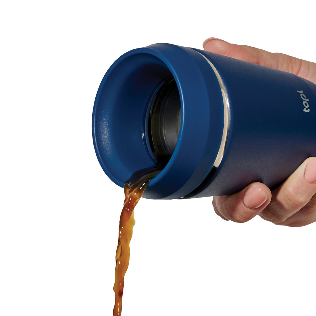 Topl-Trinkbecher aus rec. Stahl mit 360-Grad-Deckel 236ml