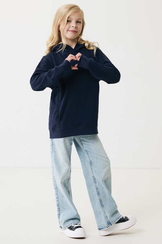 IQONIQ Yengo KidsHoodie mit Seitentaschen aus rec. Baumwolle