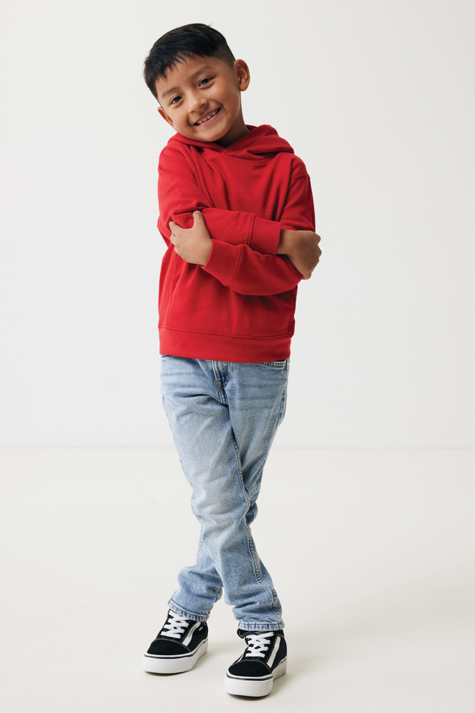 IQONIQ Yengo KidsHoodie mit Seitentaschen aus rec. Baumwolle