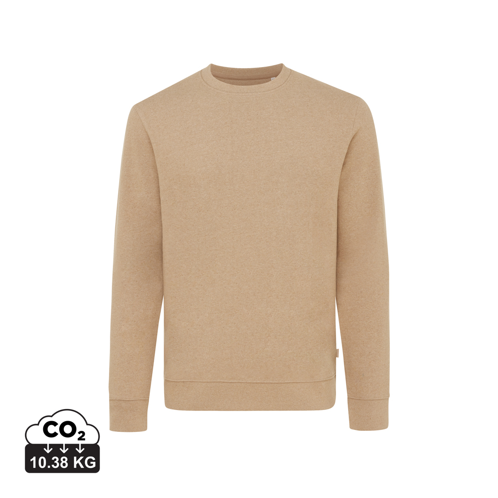 IQONIQ Denali ungefärbt. Rundhals-Sweater aus recycelter BW