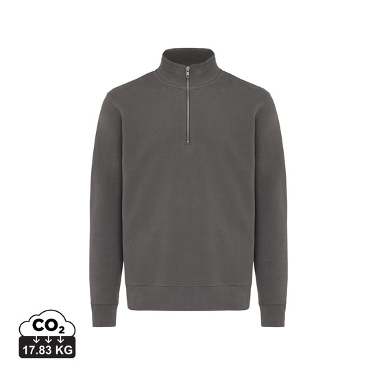 IQONIQ Elgon Quarter-Zip-Sweater aus rec. Baumwolle