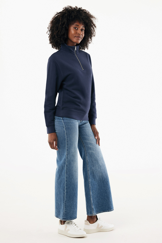 IQONIQ Elgon Quarter-Zip-Sweater aus rec. Baumwolle