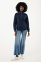 IQONIQ Elgon Quarter-Zip-Sweater aus rec. Baumwolle