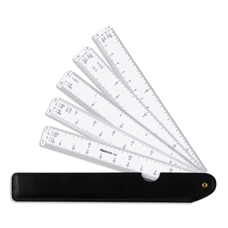 Fächermaßstab 5 Fächer / :10 :15 :20 :25 :30 :33 1/3 :40 :50 :75 :125