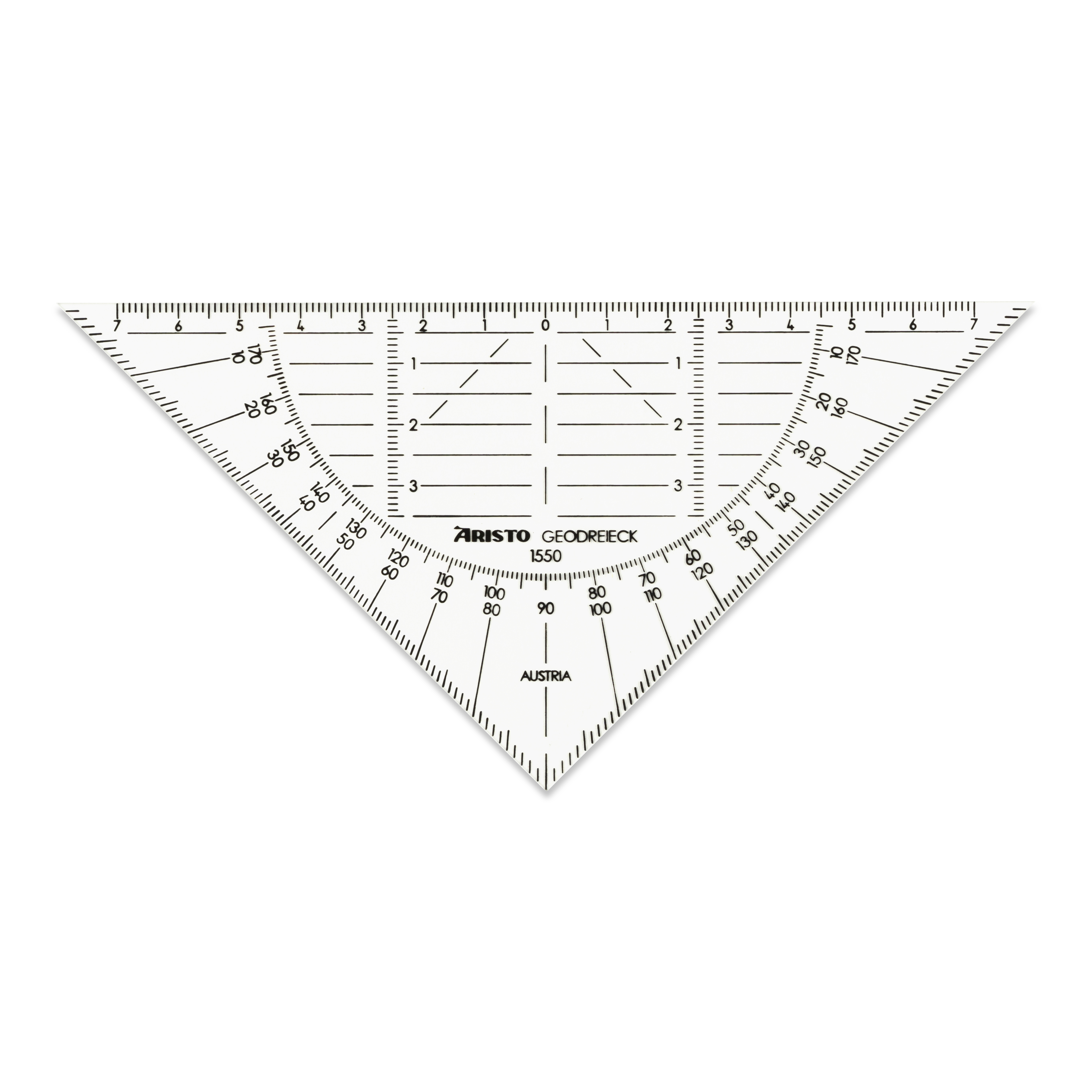 Geodreieck® 16 cm, extrem biegsam, transparent